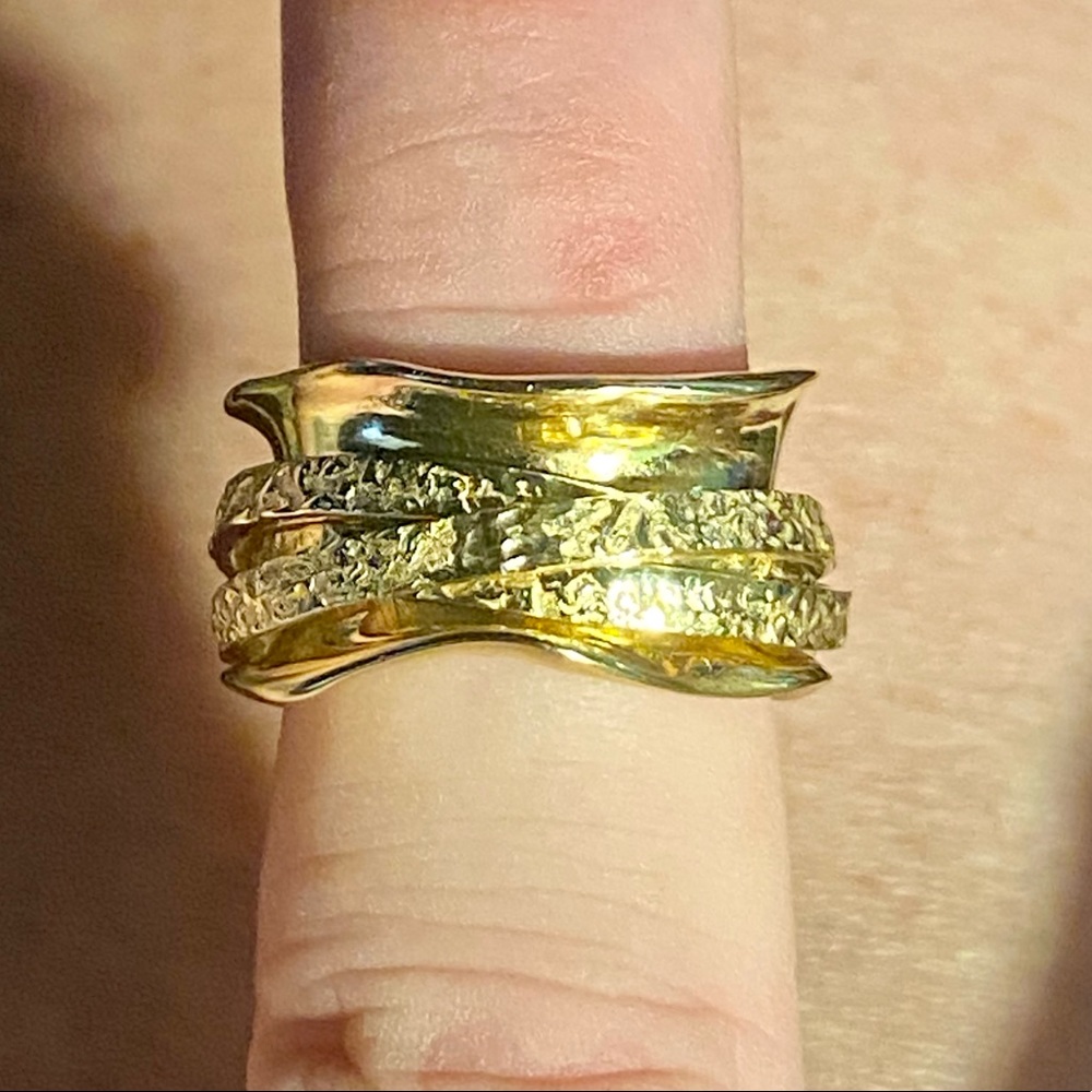 NWOT ITALY MADE 4 BAND SPINNER RING - Picture 6 of 16